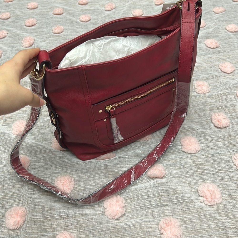 INC International Concepts faux leather crossbody